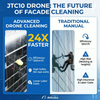 JTC10 Facade Cleaning Drone EASA C5 Certified 100M 220Bar High Pressure Spraying UAV for Building, Solar Panel Cleaning