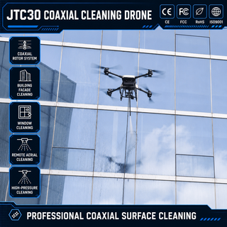 Coaxial Dual Rotor New Aluminum Alloy High Pressure Water Jet Cleaning Drone UAV Stable Flight Hotel Facade High Rise Building