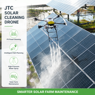 New Industrial Solar Panel Cleaning UAV Drone with Smart Cleaning Route High Pressure Water Spray Aluminum Alloy Joyance Brand